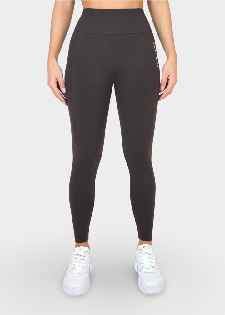 Highwaist Dark Brown Sportlegging