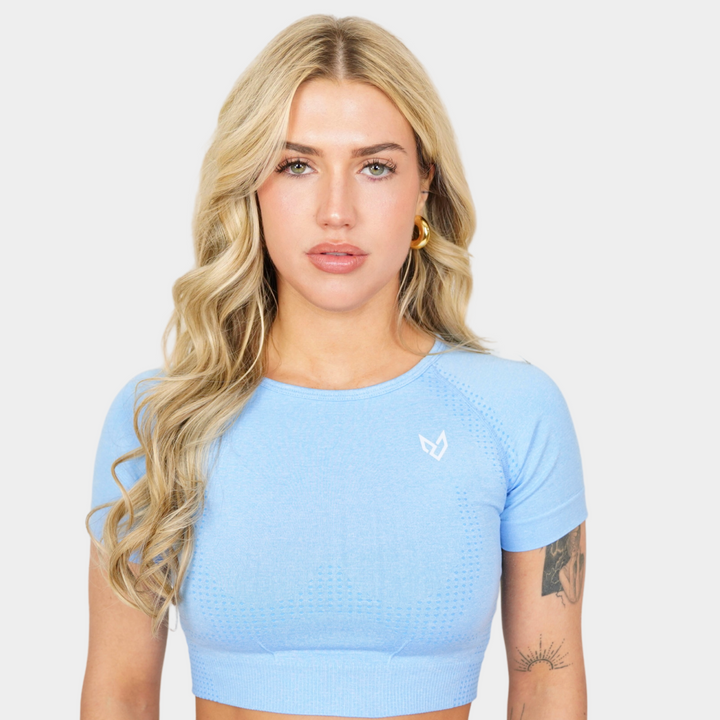 Seamless Light Blue Top