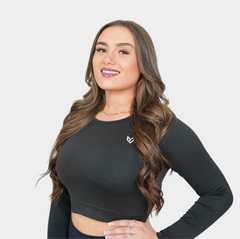 Seamless Black Long Sleeve