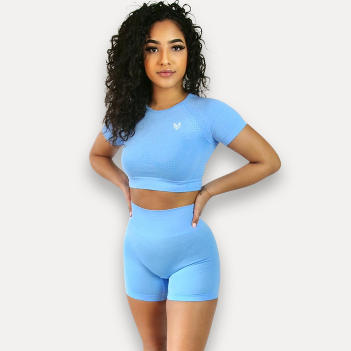 Seamless Light Blue Top